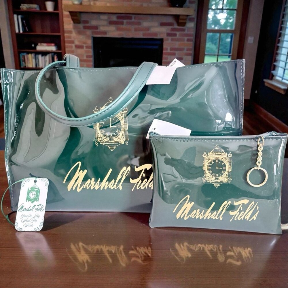 Marshall Field’s Rare Tote 2 Piece Set. NWT With Gift Tag.